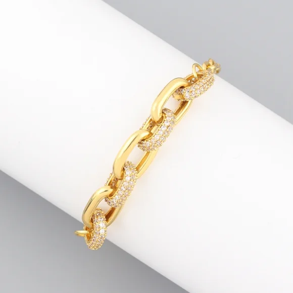 14k gold diamond bracelet - Picture 5 of 8